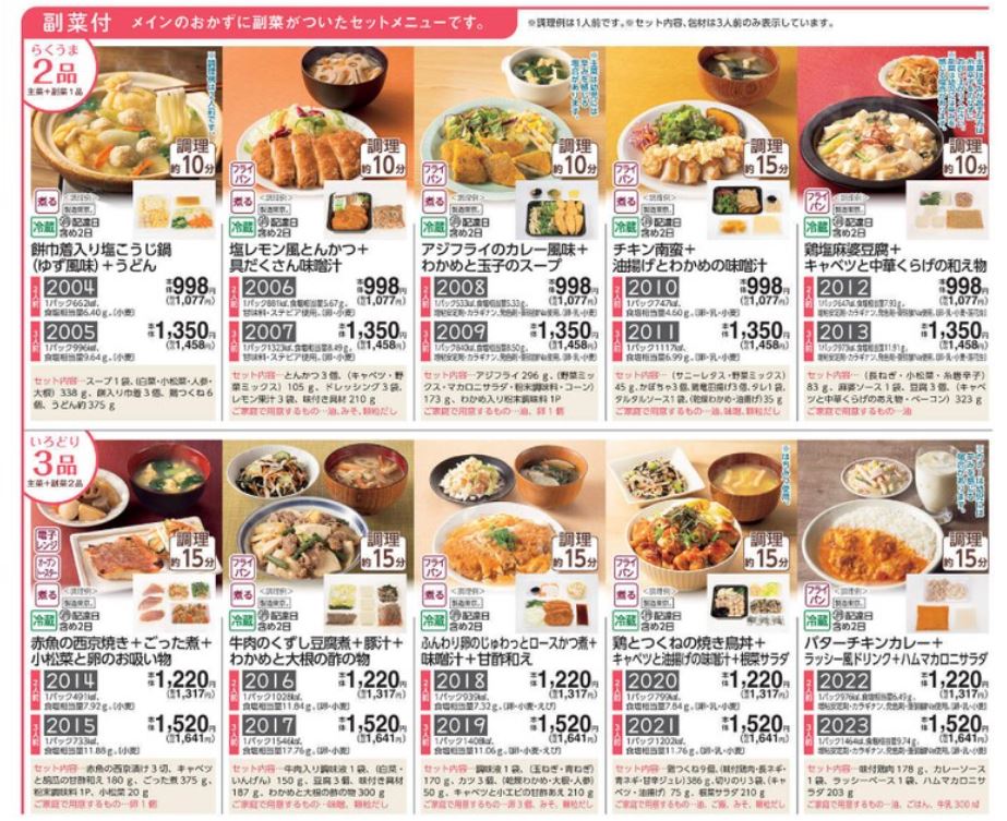 コープデリのミールキットの画像